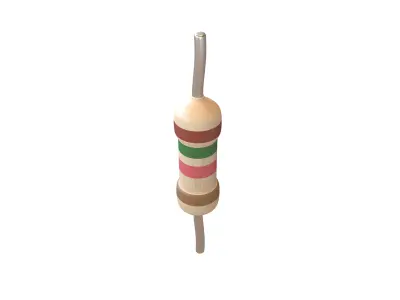 Resistors v1 001 Low-poly 3D model