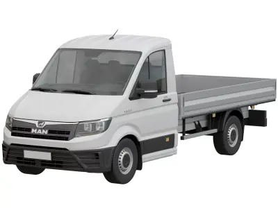 MAN TGE Flatbed Truck 3D model