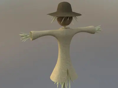 ralling 3d scarecrow 3D model