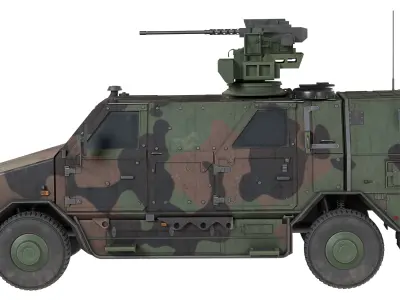 ATF Dingo 2 Infantry Mobility Vehicle Low-poly 3D model