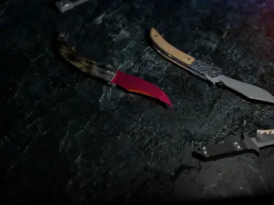 I made all the knives in cs go Low-poly 3D model