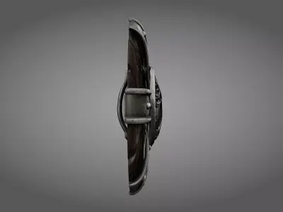 Stylized Yggdrasil Viking Shield - Tree of Life 3D model