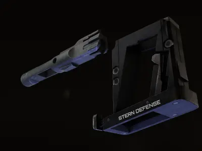 AR15 to 9mm conversion kit Low-poly 3D model