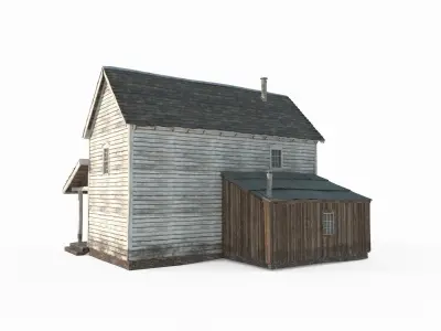 19th century architecture villa 3D model