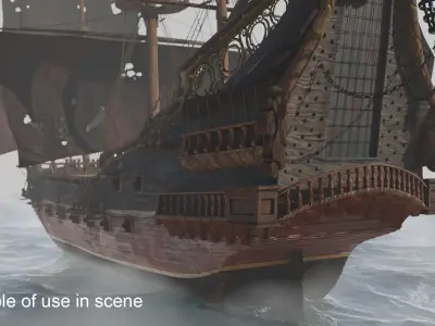 Queen Annes Revenge 3D model