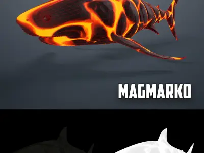 Shark Low-poly 3D model