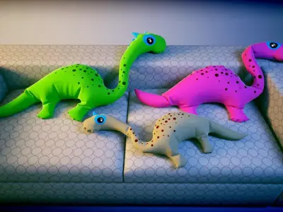 Dinosaur Pillow Pets Free 3D model