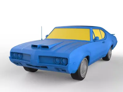 Oldsmobile Hurst 1969 Classic Car 3D print model