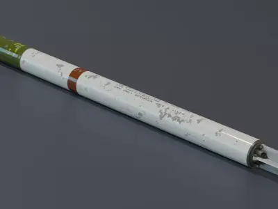 Vietnam War Era MK40 Missile 3D model
