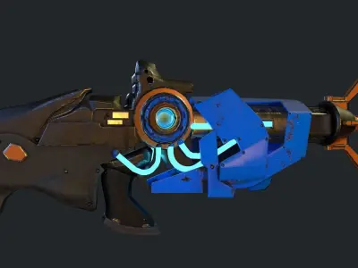 Freeze Ray Low-poly 3D model