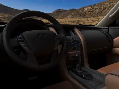 Infiniti QX80 2018 Low-poly 3D model