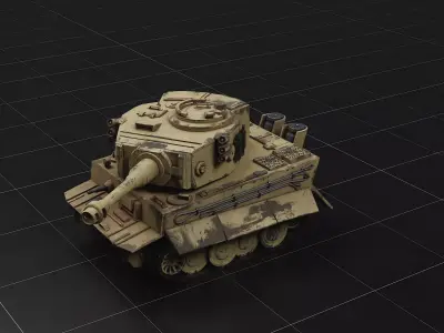 Tiger 1 - German Tank 3D model