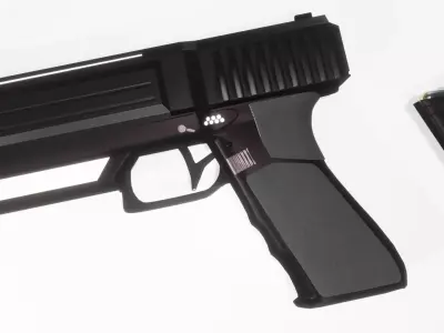 GUN Sci-Fi  Low-poly 3D model Low-poly 3D model