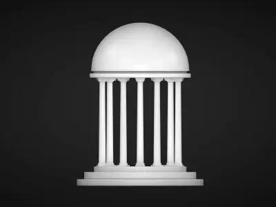 A Rotunda - Dome Low-poly 3D model
