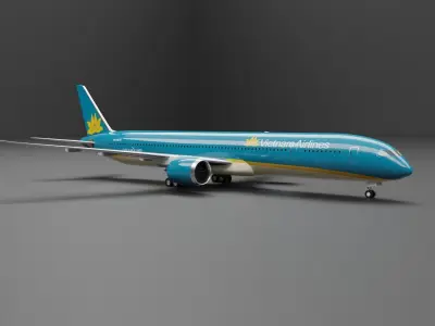 Boeing 787-10 Vietnam Airlines 3D model