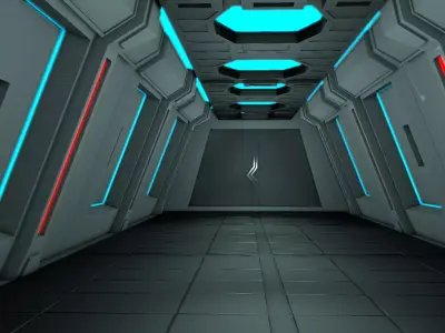 Sci fi Interior 3D model 82
