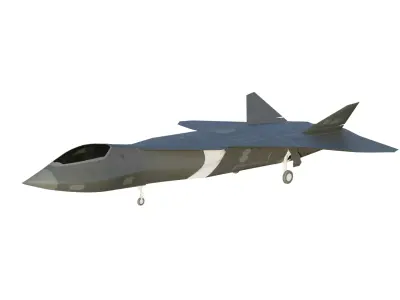 Piercer next generation stealth fighter jet 3D model