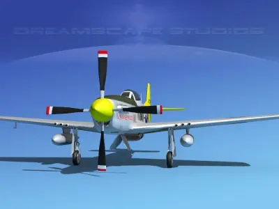 P-51D Mustang Shawnee Princess 3D model