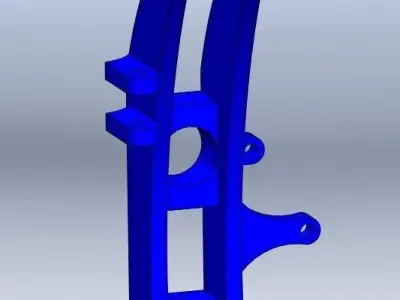 Front Upright for SAE BAJA Free 3D model