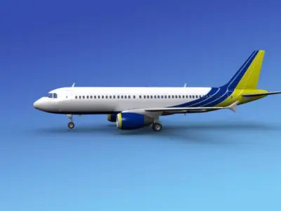 Airbus A320 Charter Aero 3D model