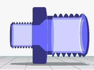 Threaded Union ASME 3D model