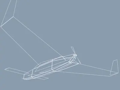 Plane1X airplane flying in sky 3D model