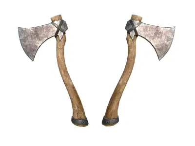 Axe - Wood Handle Low-poly 3D model
