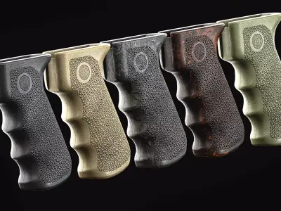 Hogue AK-AKM Grip Low-poly 3D model