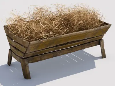 Manger Low-poly 3D model