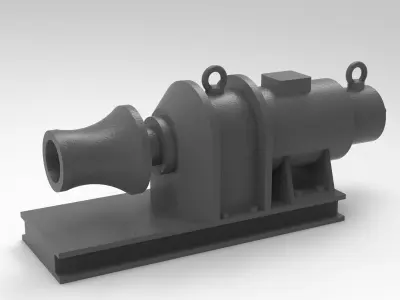 winch 3D print model