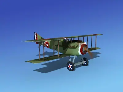 SPAD VII 3D model