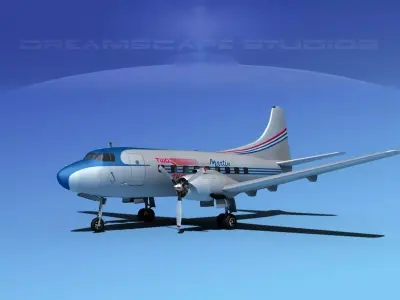 Martin 202 Martinliner 3D model