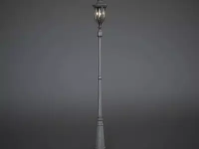 Antique Street Lamp Post 3D model