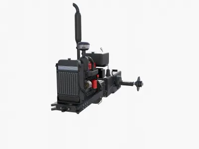 Tractor Drivetrain 3D model