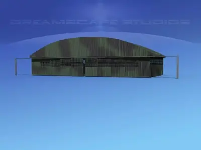 Aircraft Hangar 2 3D model