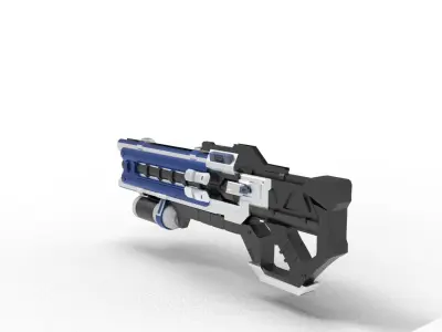 Electric Gun Low-poly 3D model