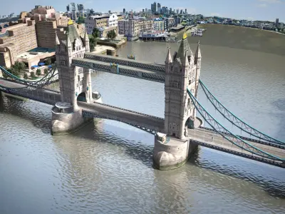 London Tower Bridge 3D model