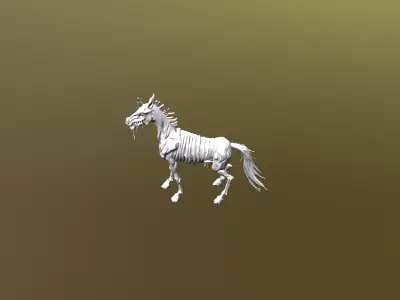 Low Poly Stylized Radioactive Waste Beast - Mount - PBR Low-poly 3D model