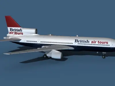 Lockheed L-1011-50 British Air Tours 3D model