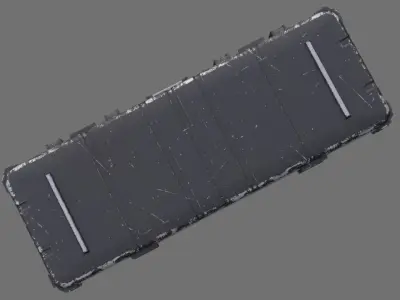 Military Case 2B Low-poly 3D model