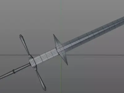 Sword - Zweihander Free low-poly 3D model