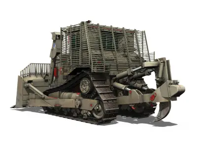 Armored D9R Bulldozer - 949634 - IDF 3D model