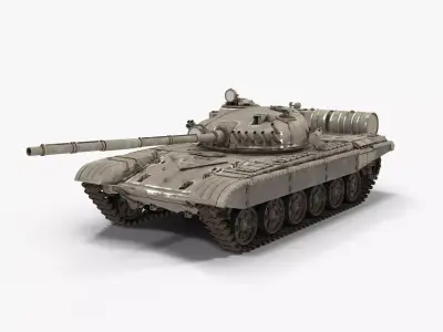 T-72 Main Battle Tank 3D model