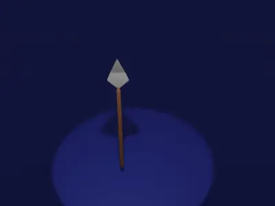 Spear Hammer Sword Free low-poly 3D model