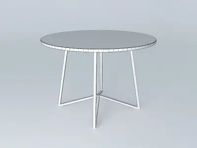 Table Round Basic Free 3D model