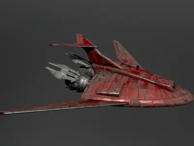 12B5-Atmospheric-Shuttle spaceship 3D model