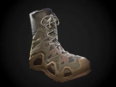 Military Boot Custom Skins Pack Low-poly 3D model