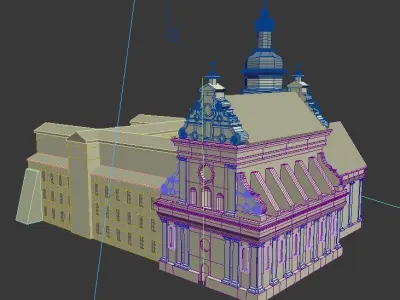 St Bernard Bernardynski Church Free 3D model