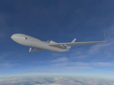 General Atomics Defender UAV concept 3D model