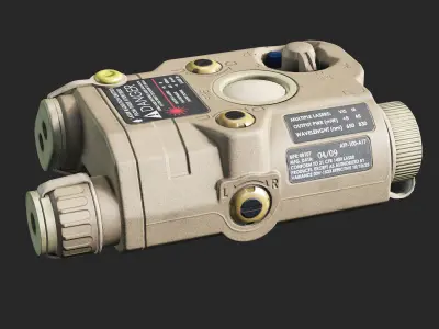 L3Harris AN PEQ 15 Low-poly 3D model